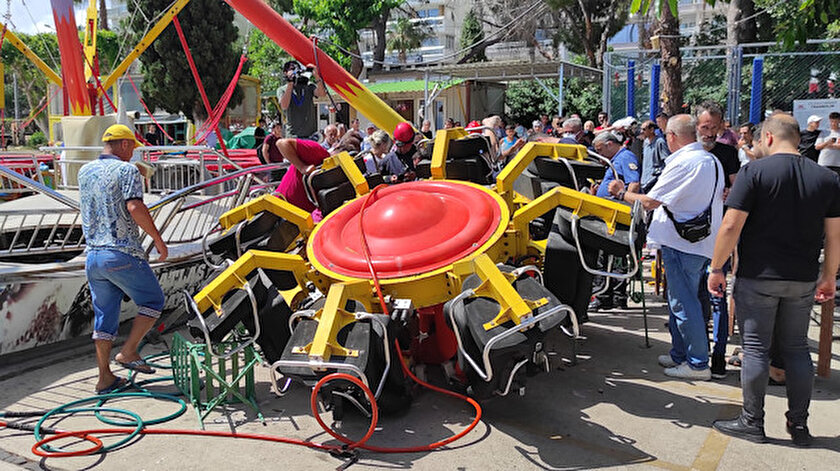 Antalyada üç çocuğun yaralandığı lunapark kazası sonrası o oyuncak kaldırılıyor