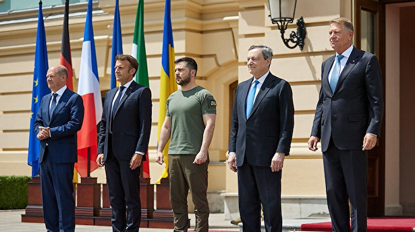 Almanya, Fransa, İtalya ve Romanya liderlerinden Kieve kritik ziyaret