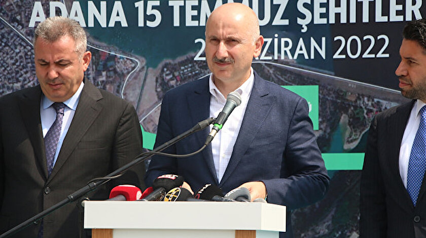 Ulaştırma ve Altyapı Bakanı Karaismailoğlu: Adana 15 Temmuz Şehitler Köprüsü 2023te açılacak