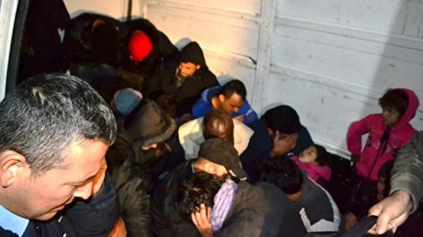 Edirnede 13 düzensiz göçmen yakalandı