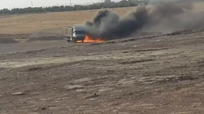 İçişleri Bakanlığı duyurdu: Suriyede bomba yüklü kamyon imha edildi