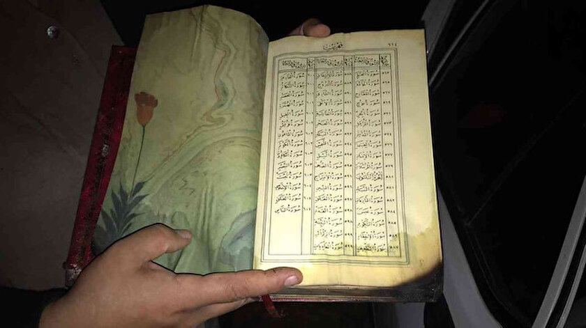 Görenleri duygulandıran olay: Şehidin evinde çıkan yangında Türk bayrağı ve Kur’an-ı Kerim yanmadı