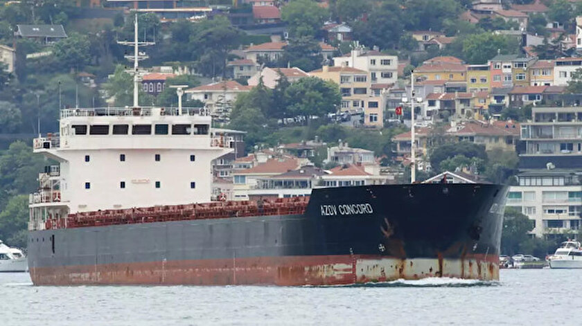 Mariupolden yola çıkan ilk Türk kuru yük gemisi Zonguldak Limanında