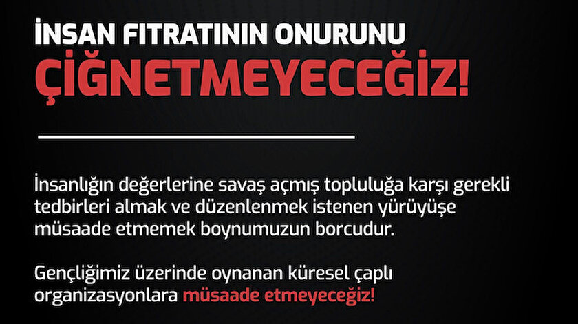 Ankaradaki LGBT yürüyüşüne karşı STKlar birleşti: İnsan fıtratının onurunu çiğnetmeyeceğiz