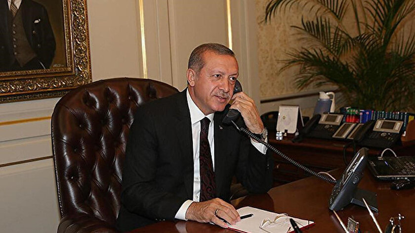 Cumhurbaşkanı Erdoğandan Akdeniz Oyunlarında mücadele eden tekvandoculara tebrik telefonu