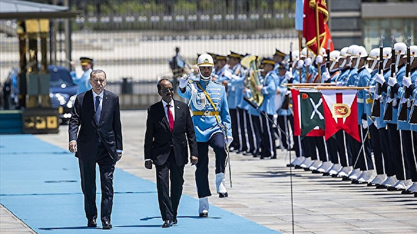 Cumhurbaşkanı Erdoğan Somali Cumhurbaşkanı Mahmud onuruna yemek verdi