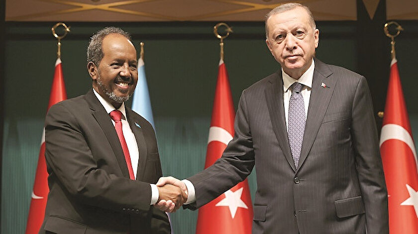 Cumhurbaşkanı Erdoğan Somali Cumhurbaşkanı Hasan Şeyh Mahmud’u ağırladı: Somali’nin sesi olmaya devam edeceğiz