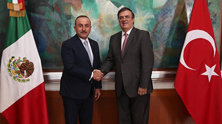 Bakan Çavuşoğlu Meksikalı mevkidaşı Ebrard ile görüştü