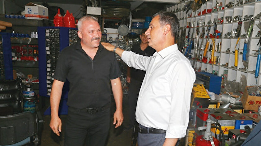 Şimşek’ten sanayi esnafına ziyaret