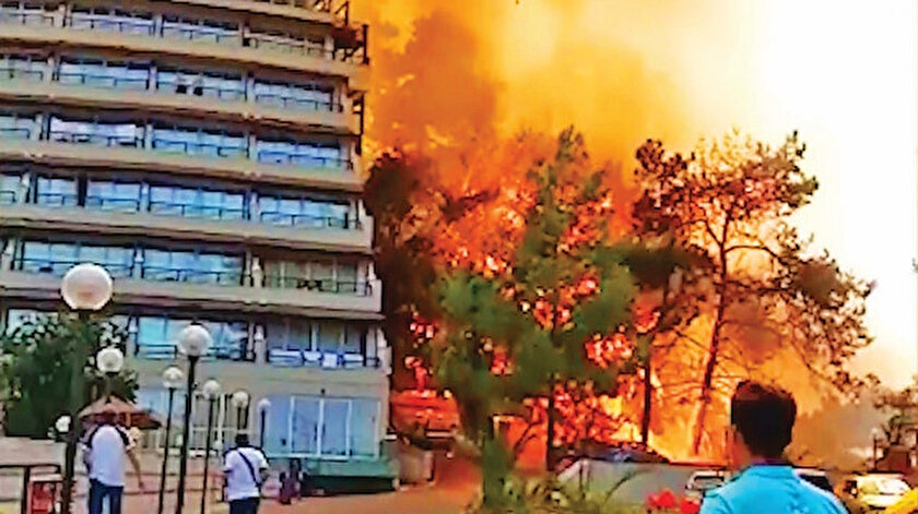 Marmariste orman yangını korkuttu: Yıldönümünde yine yandı