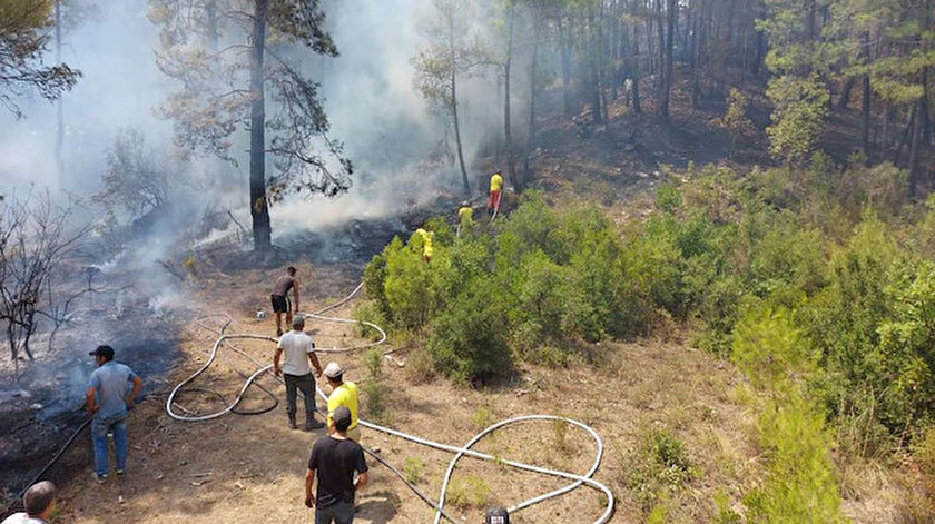 Balıkesirdeki orman yangını kontrol altına alındı