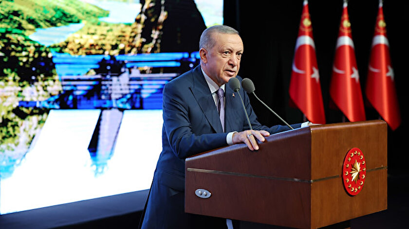 Cumhurbaşkanı Erdoğan: Ülkemizde üç lambadan birinin elektriği su kaynaklarımızdan gelmektedir