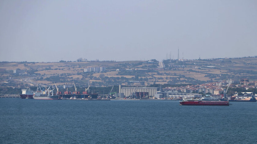 Ukrayna’dan üç bin ton ayçiçeği taşıyan gemi Tekirdağ’a yanaştı
