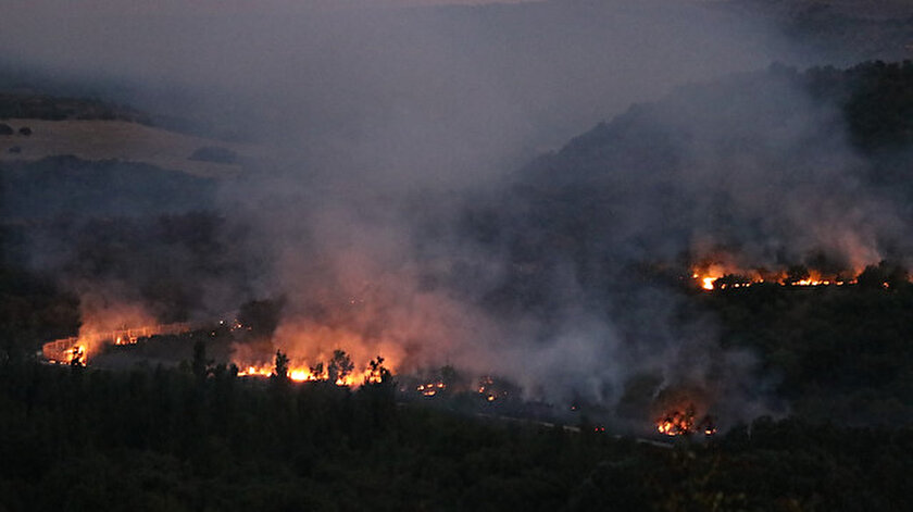 Bulgaristanda yangınla mücadele sürüyor: Türkiye de teyakkuzda