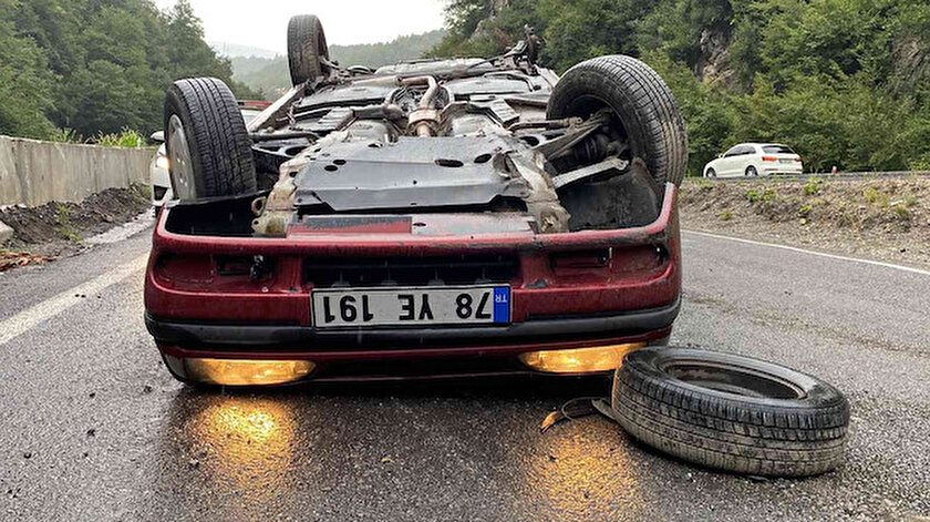 Zonguldak’ta trafik kazası: 2 yaralı