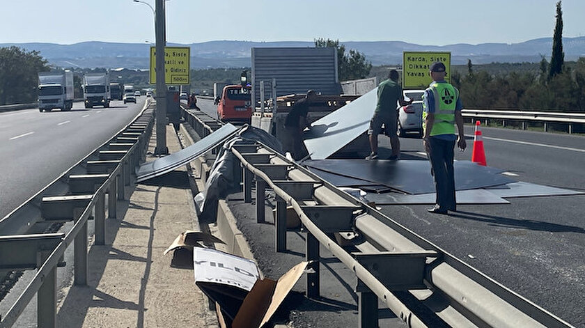 TEM Otoyolundaki kaza Edirne istikametinde trafik yoğunluğu oluşturdu