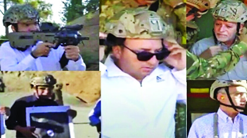 Rum bakan ve vekillerden atış talimi
