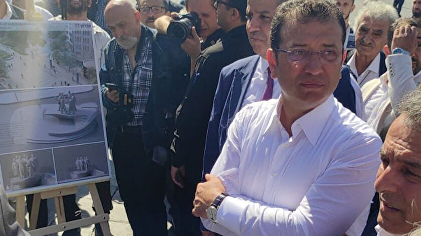 İmamoğlu yeni projesini yerinde inceledi: Esenler meydana heykel yapılacak