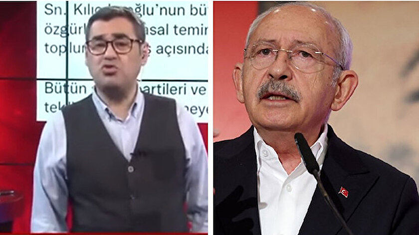 Muhalif kanalda Kılıçdaroğluna tepki: Enver Aysever ıslık çalarak dalga geçti