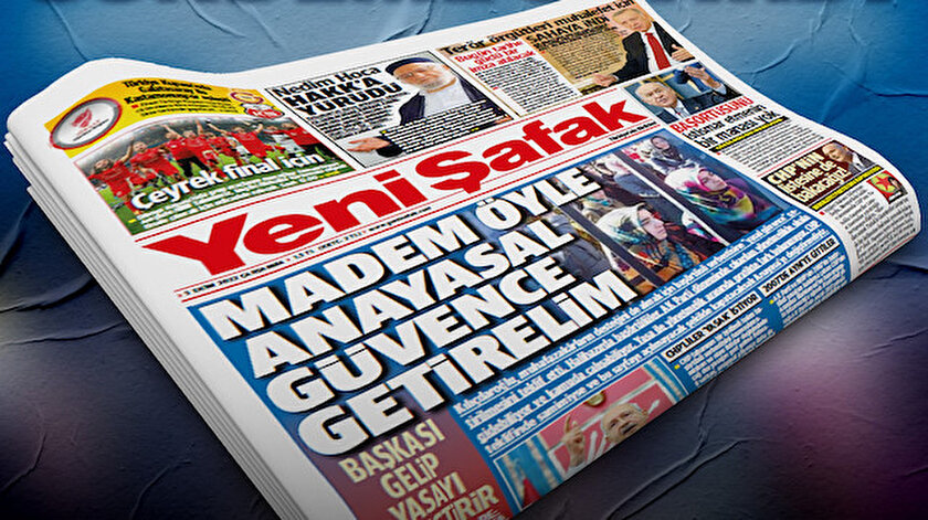 Yeni Şafak Gazetesi manşetine taşımıştı: Cumhurbaşkanı Erdoğandan Kılıçdaroğlunun başörtüsü çıkışına anayasa telifi