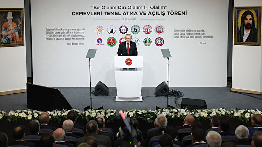 Cumhurbaşkanı Erdoğan: Alevi Bektaşi Kültür ve Cemevi Başkanlığı kuruluyor