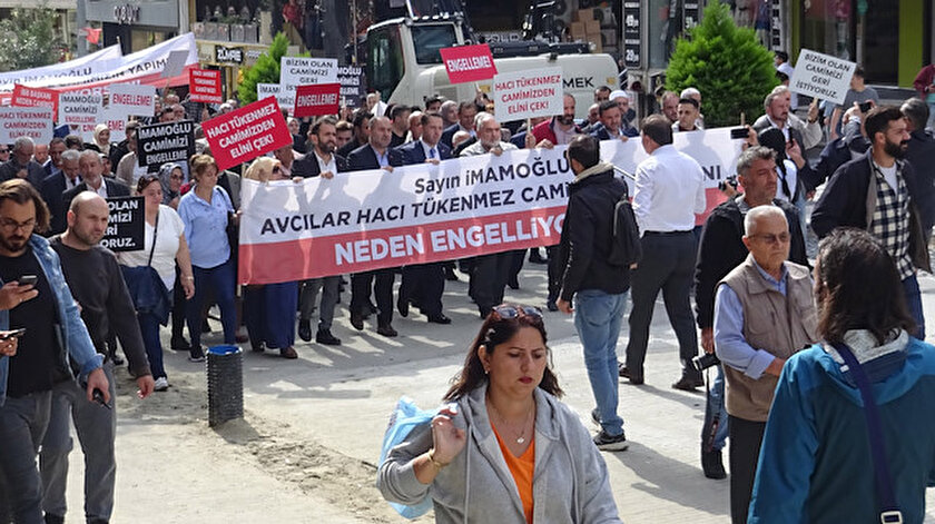 Yıkılan Hacı Ahmet Tükenmez Camisinin yeniden inşa edilmemesine tepki