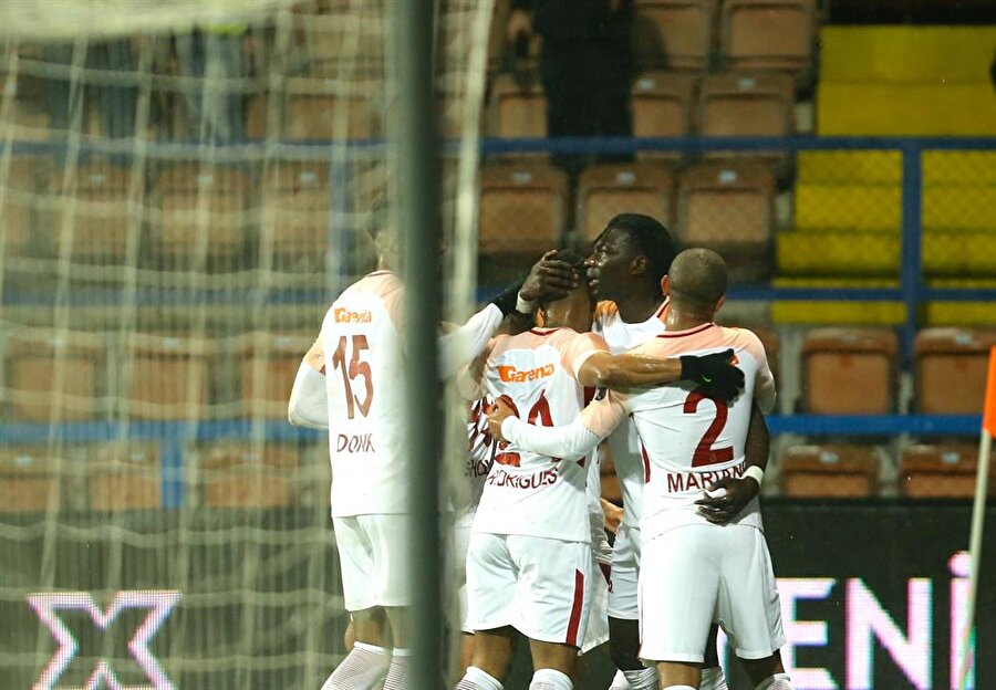 Galatasaray'ın gol sevinci.