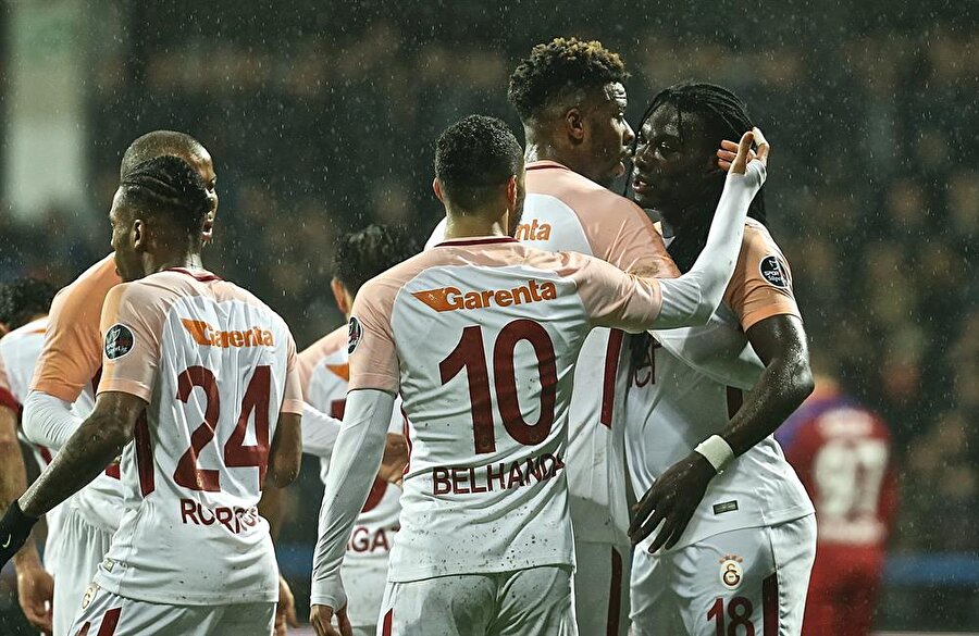 Galatasaray'ın gol sevinci.
