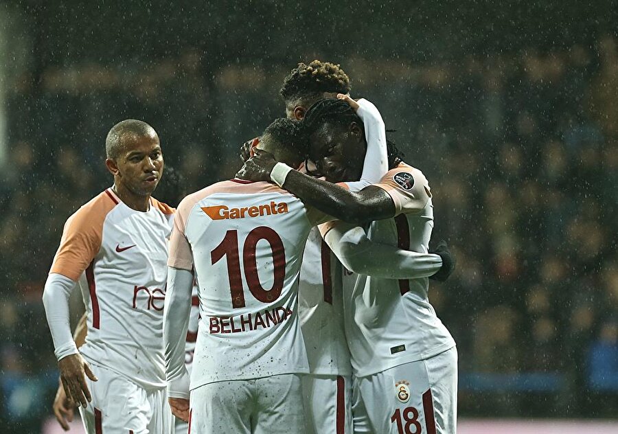 Galatasaray'ın gol sevinci.