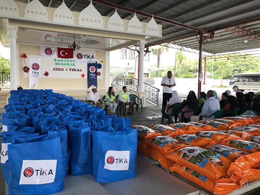 TİKA, Guyana'daki ihtiyaç sahibi Müslüman ailelere ramazan yardımında bulundu.