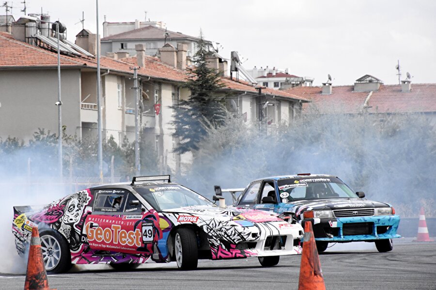 Apex Masters Türkiye Drift Şampiyonası'ndan bir kare.