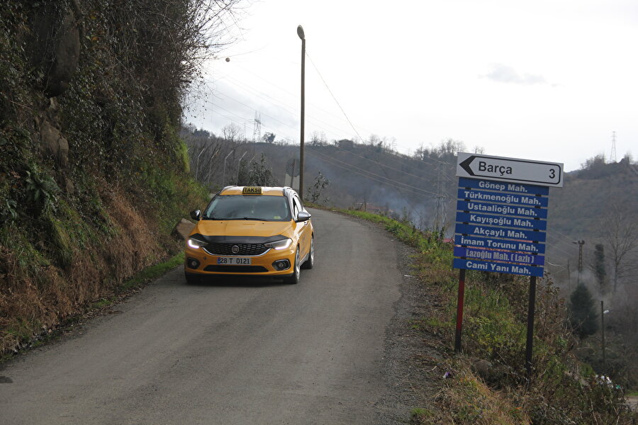 Barça Köyü'nün girişinden bir kare.