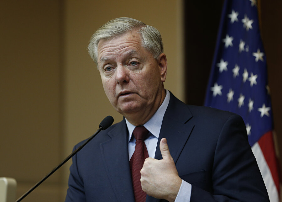 Lindsey Graham, basın toplantısı düzenledi.