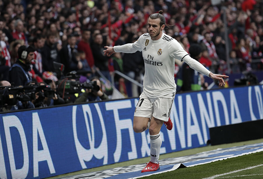 Gareth Bale'in gol sevinci.
