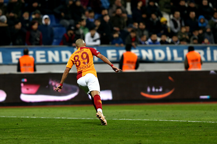 Galatasaray'da Feghouli'nin gol sevinci.