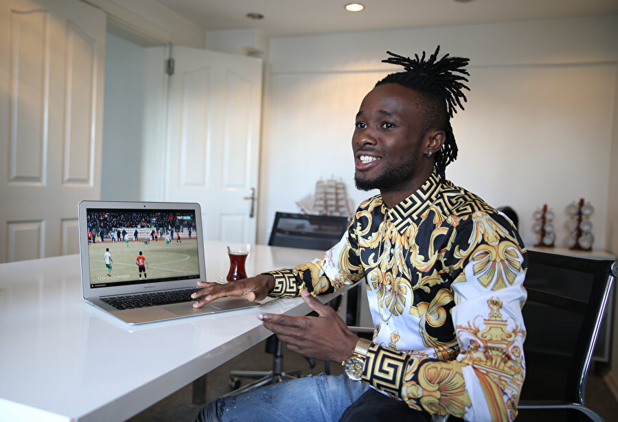 Yozgatspor 1959'un Nijeryalı futbolcusu Priestley Irogue Esosa.