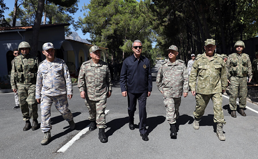 Akar ve TSK'nin komuta kademesinden KKTC'de "kararlılık" mesajı