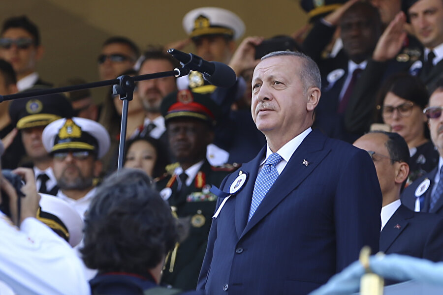 Cumhurbaşkanı Recep Tayyip Erdoğan Harp Okulları Diploma Töreni'ne katıldı. -AA