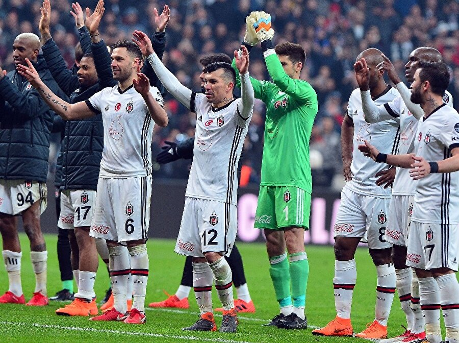 Beşiktaş'ın galibiyet sevinci