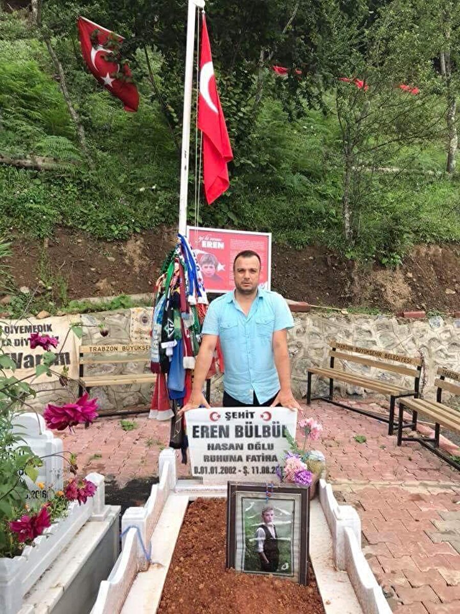 Danimarka'dan Trabzon'a Eren Bülbül için geldi