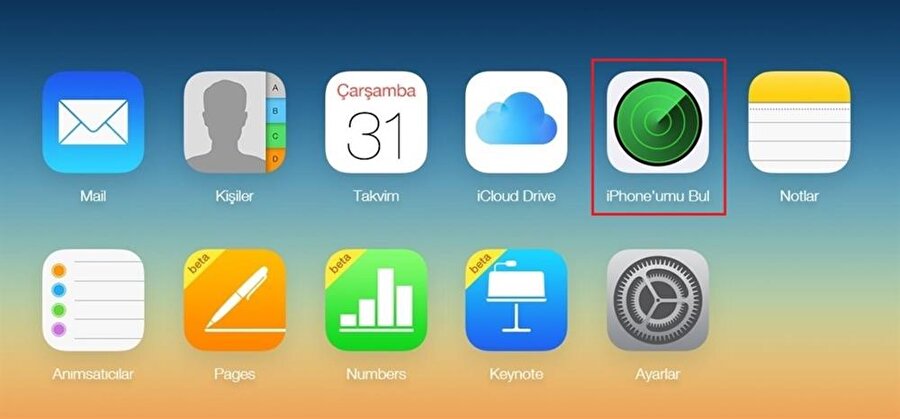 iCloud.com üzerinden iPhone'umu Bul aracılığıyla Apple cihazlarının konumunu anlık şekilde takip etmek mümkün.