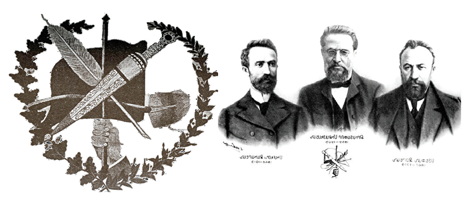 Devrimin liderleri 1890’da Tiflis’te Stepan Zoryan, Krisdapor Mikaelyan ve Simon Zavaryan’ın (soldan sağa) kurduğu Ermeni Devrimci Federasyonu Ermenilerin özerkliğini savunuyordu.
