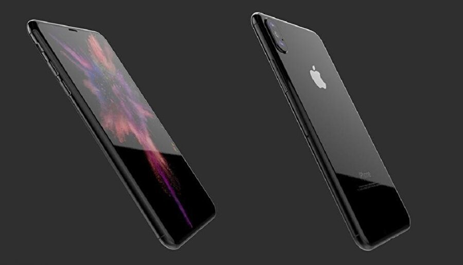 iPhone 8'in konsept görüntüsü.