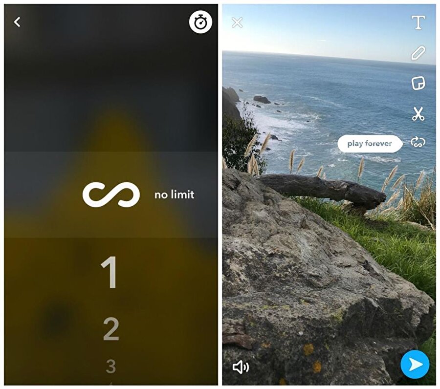 Şu ana kadarki en büyük Snapchat güncellemesi, sonsuz oynatma özelliğini de uygulamaya dahil ediyor. 
