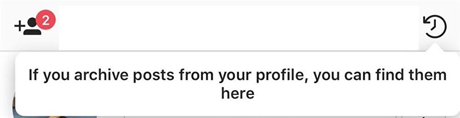 Arşivlenen fotoğraflara Instagram'da sağ üst kısımda bulunan minik saat ikonuyla erişebilmek mümkün.