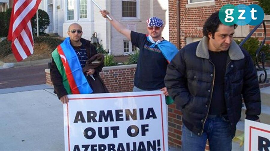 Çaba'nın Amerika'da katıldığı Hocalı Katliamı protestosu