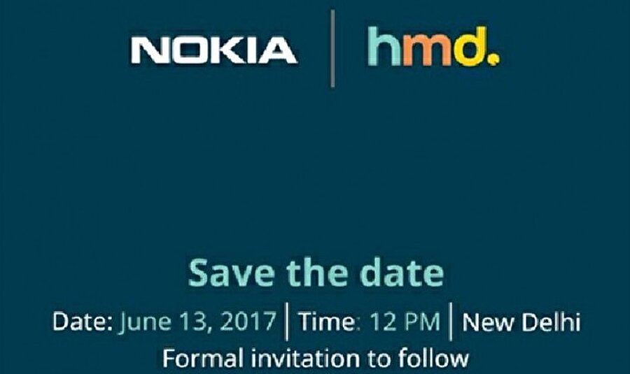 Nokia'nın basın mensuplarına gönderdiği etkinlik davetiyesi. 