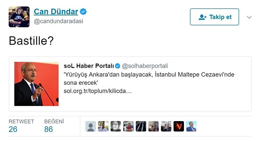Can Dündar'ın attığı skandal tweet