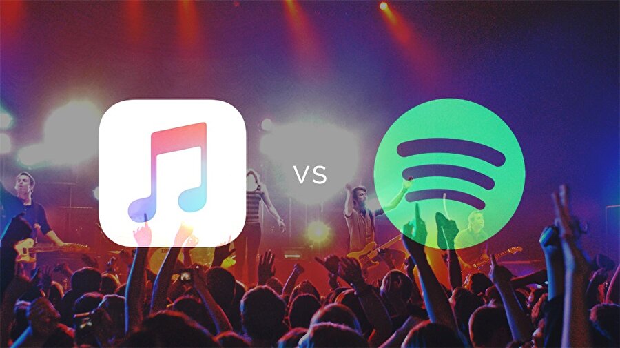 Spotify'ın 50 milyon, Apple Music'in ise 27 milyon ücretli kullanıcıya sahip olduğu açıklandı.