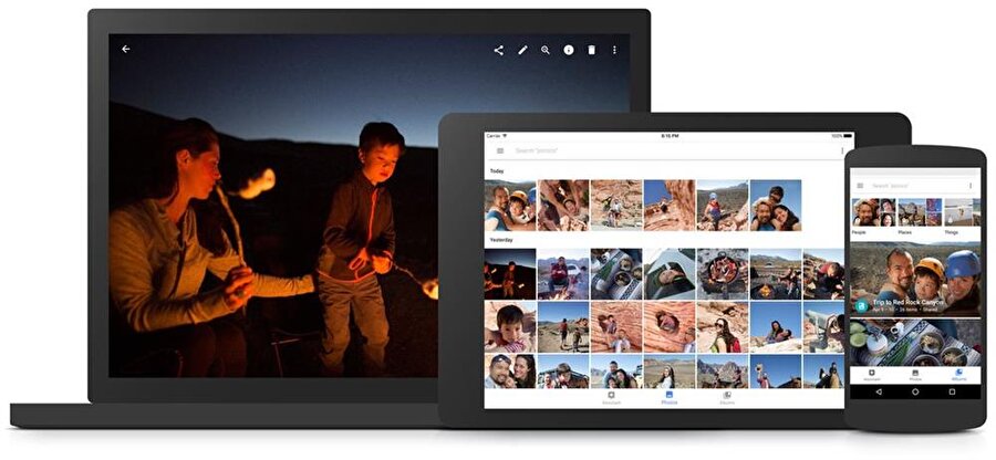 Google'ın bulut depolama çözümüyle entegre edilen Fotoğraflar sistemi, tüm fotoğraf ve videoların internet üzerinden düzenli ve her türlü cihazdan erişilebilir şekilde görüntülenmesini sağlıyor. Samsung'un yeni çözümü de Google Fotoğraflar'a benzer bir yedekleme prensibiyle çalışıyor. 